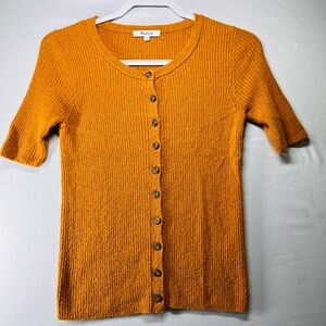 Madewell‎ Mustard Knit Cardigan